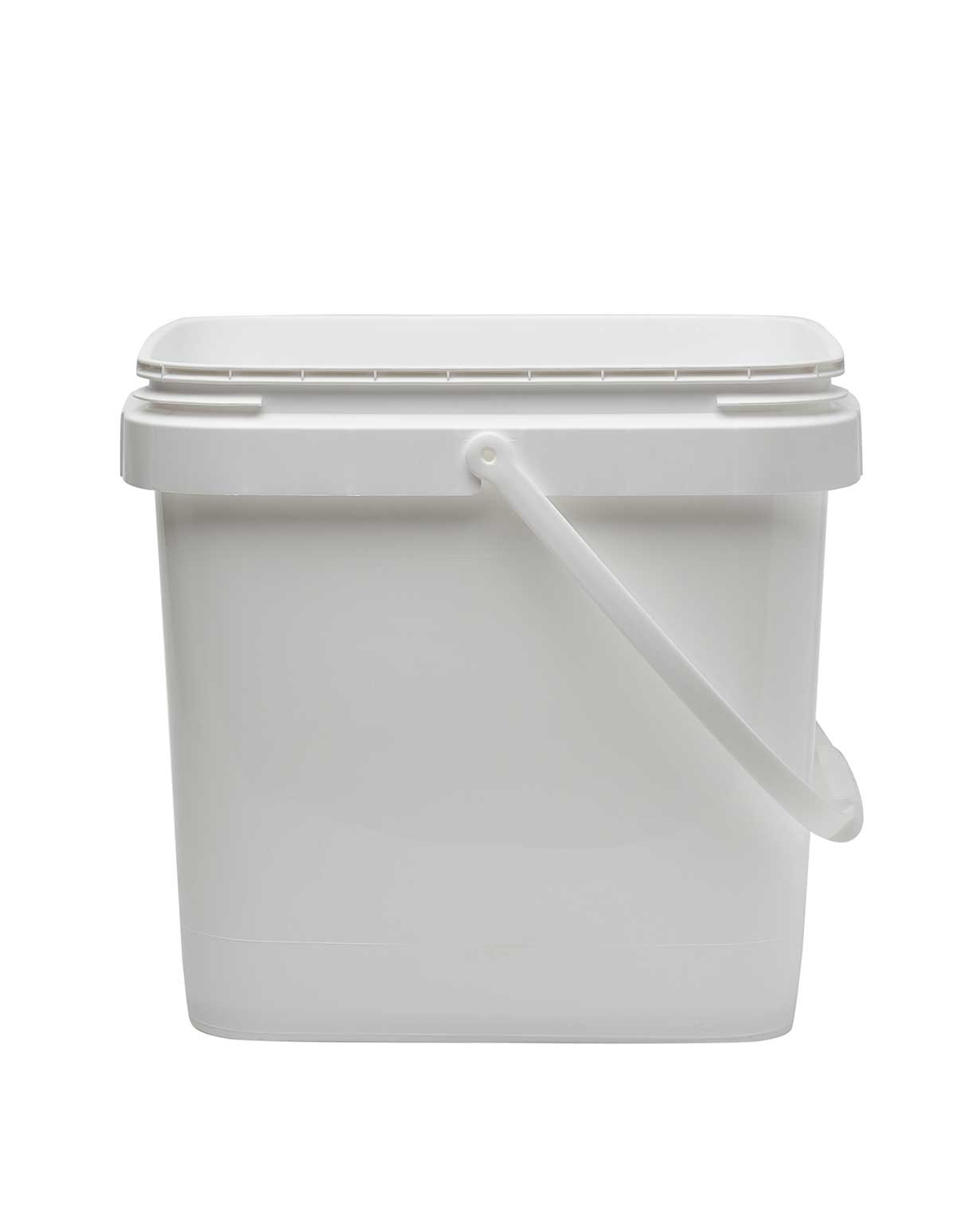 3 gl hdpe white 65mil rectangular ez open head pail