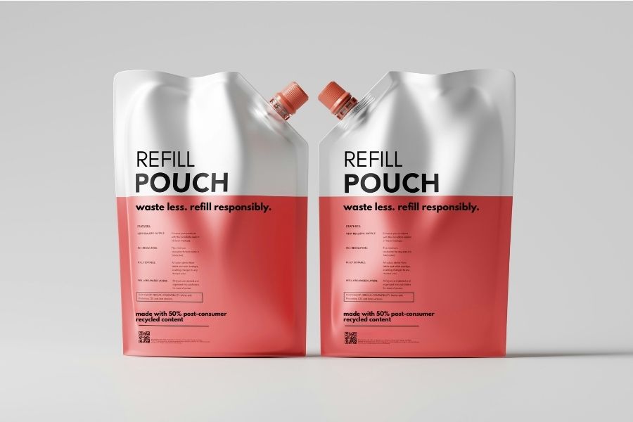 pouch for packaging refills
