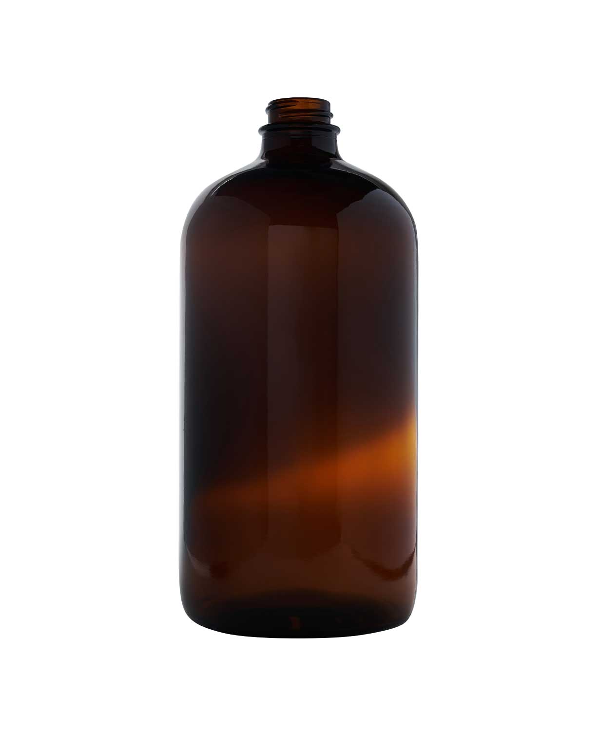 NA: 32 oz glass amber boston round 28-400