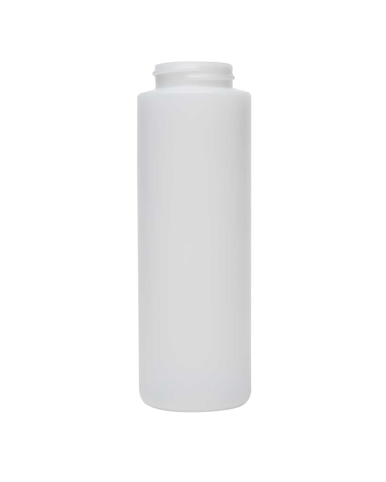 #00523: 8 oz hdpe natural cylinder round 38-400