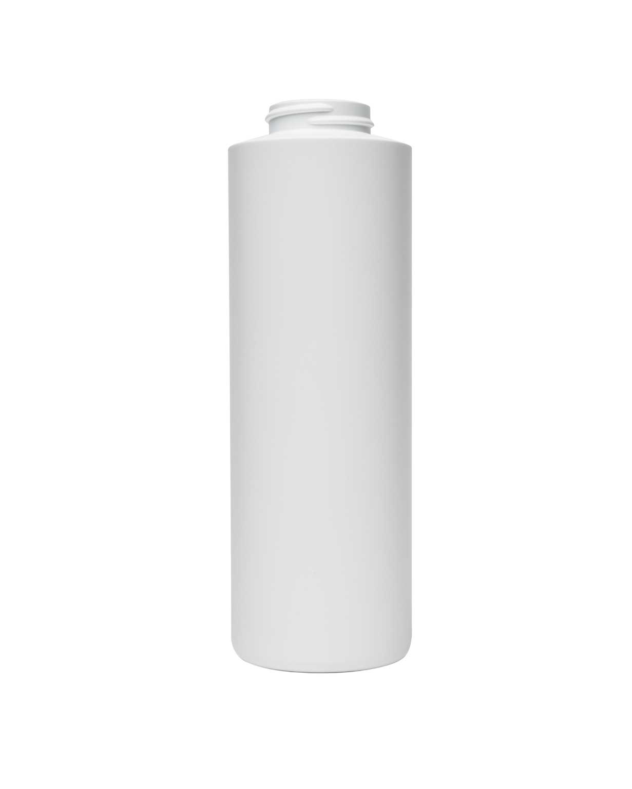 #00562: 16 oz hdpe white cylinder round 38-400