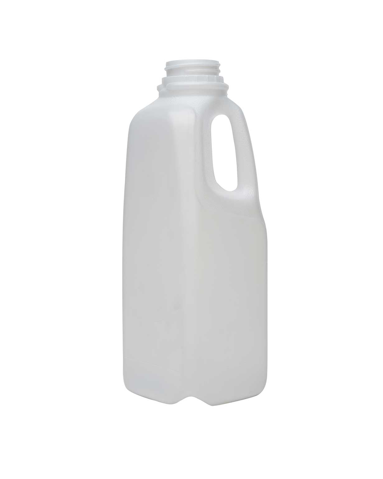 #02046: 32 oz hdpe natural dairy square 38-400