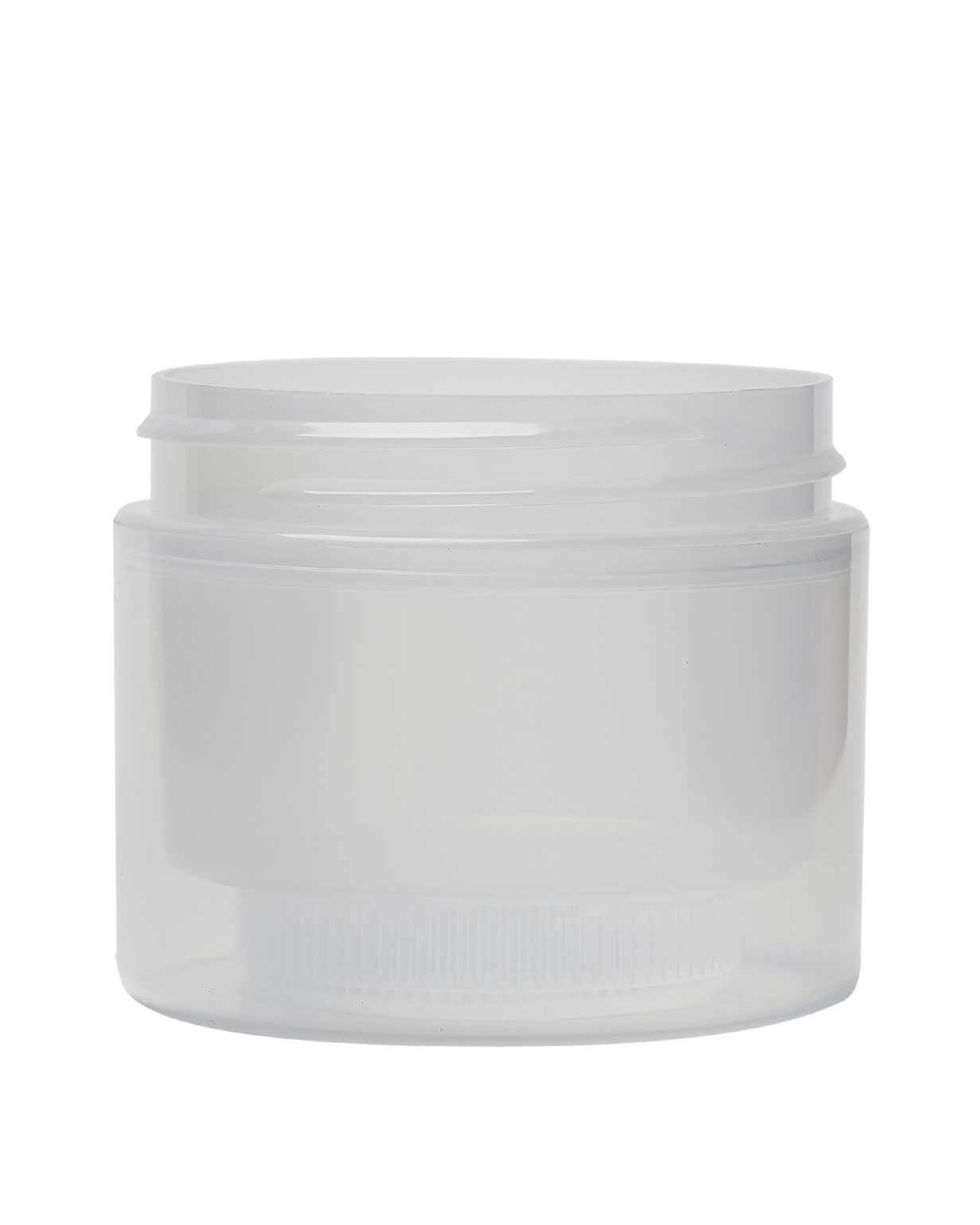 2 oz pp natural double wall straight base jar 58-400