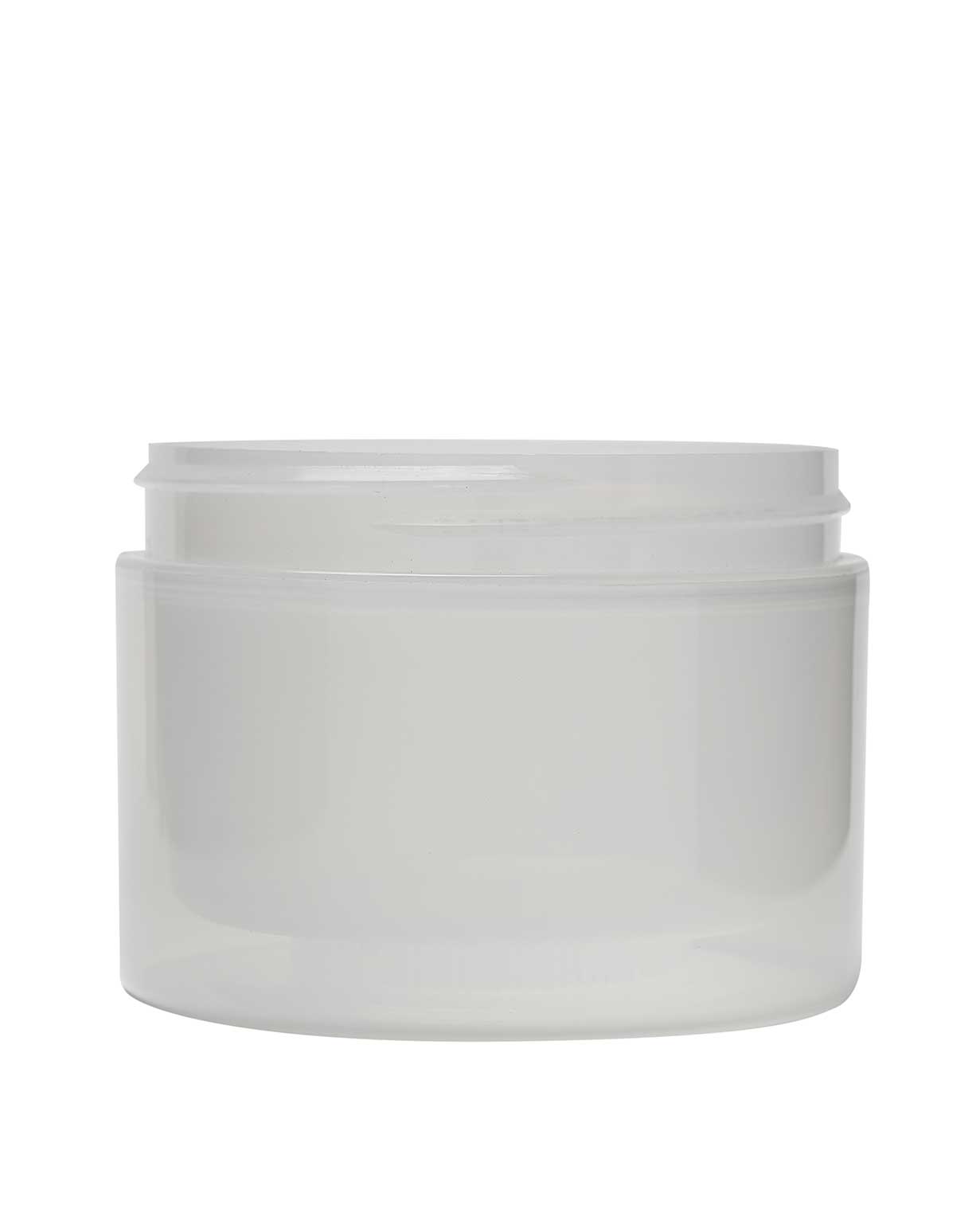 8 oz pp natural double wall straight base jar 89-400