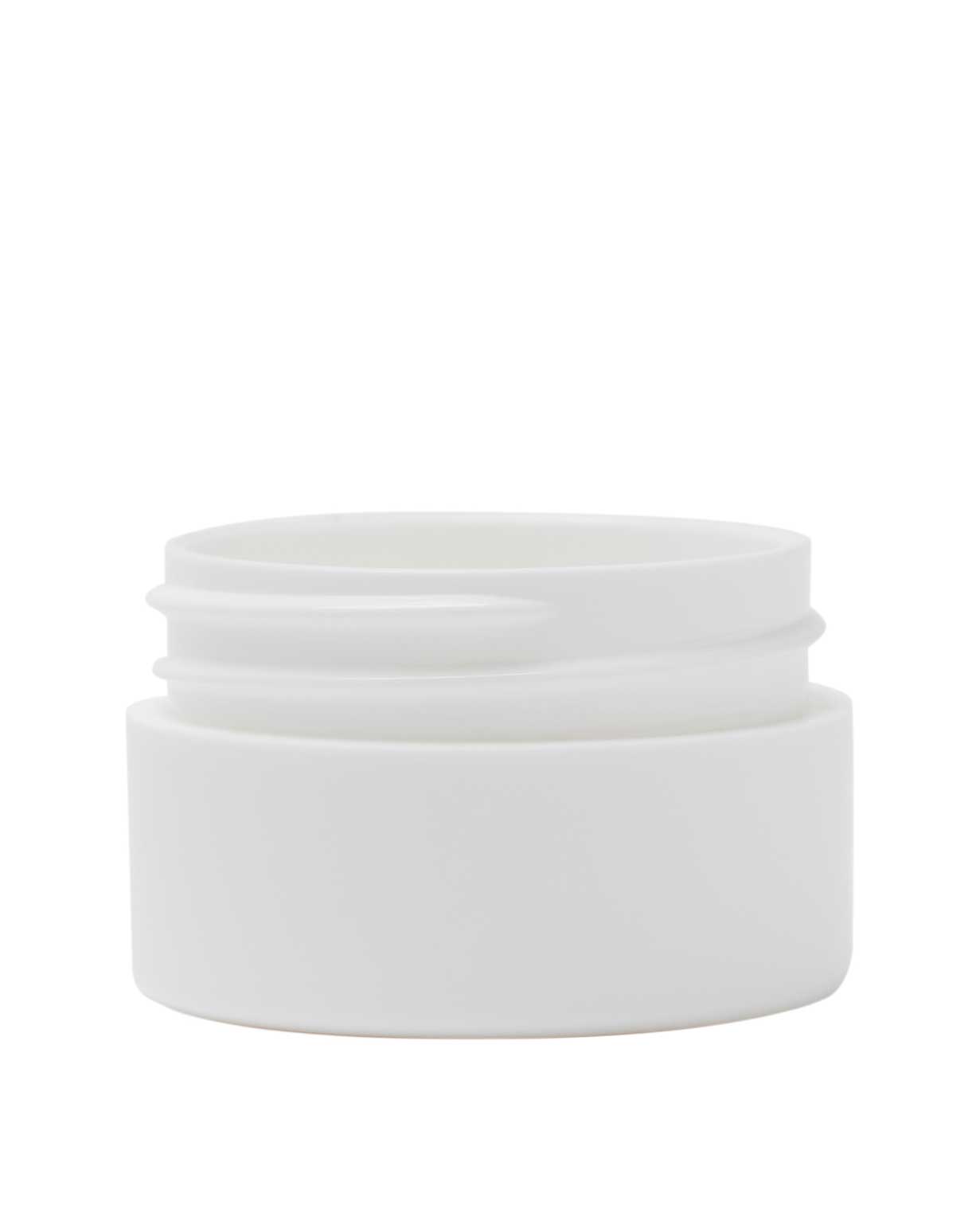 0.5 oz pp white thick wall jar 43-400