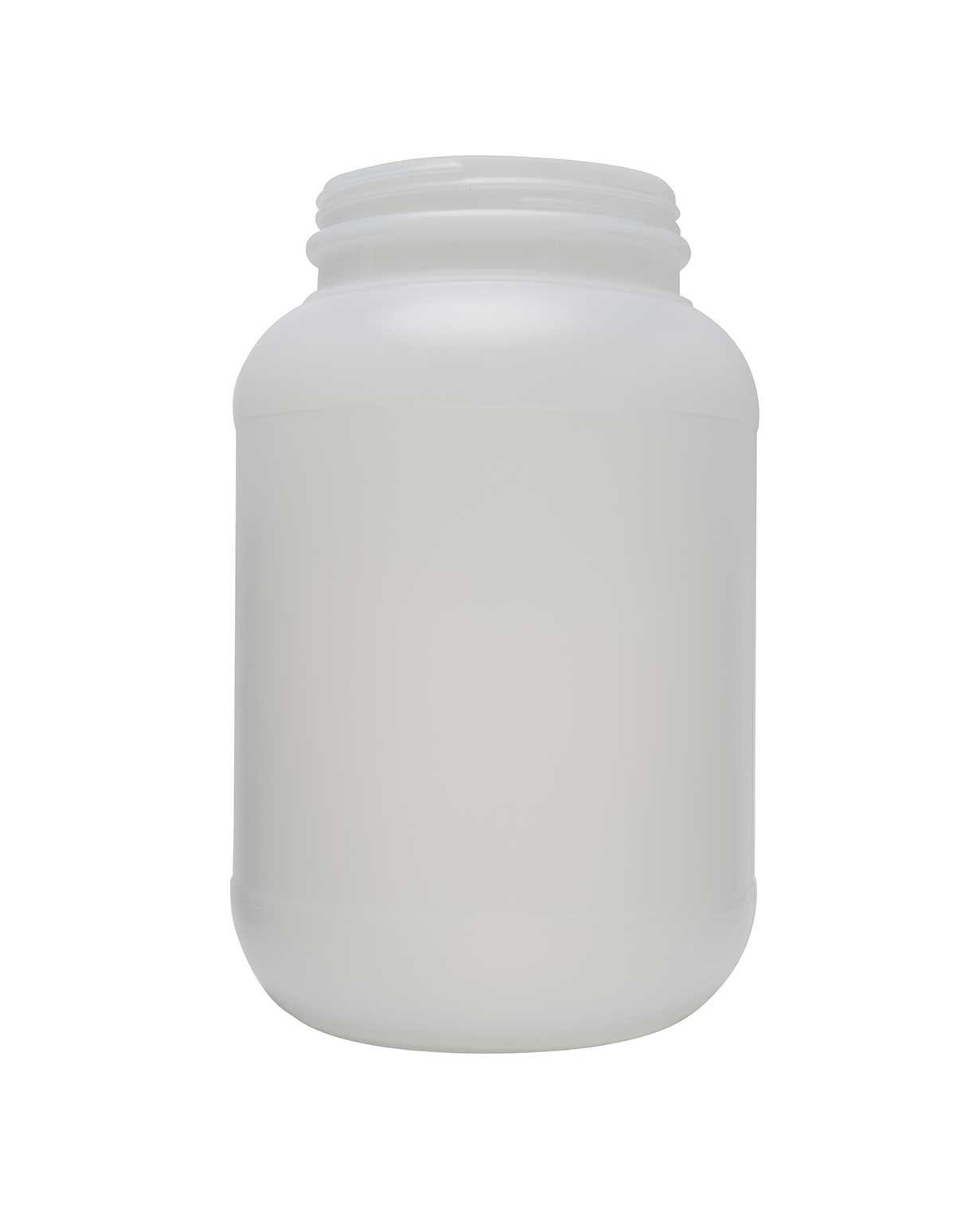 128 oz hdpe natural 4x1 kraft carton wide mouth jar 110-400