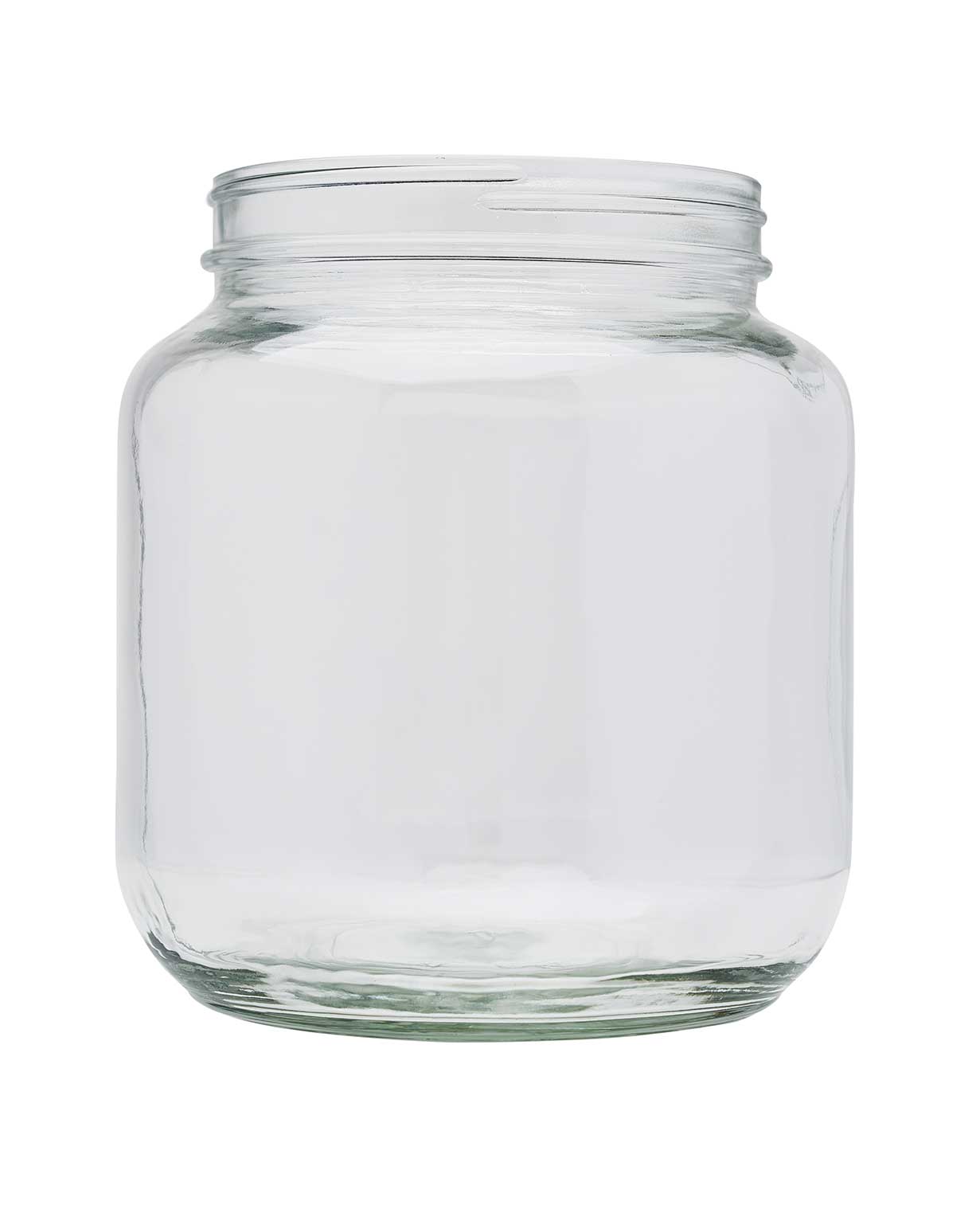 #97092: 16 oz glass flint wide mouth jar 82 lug