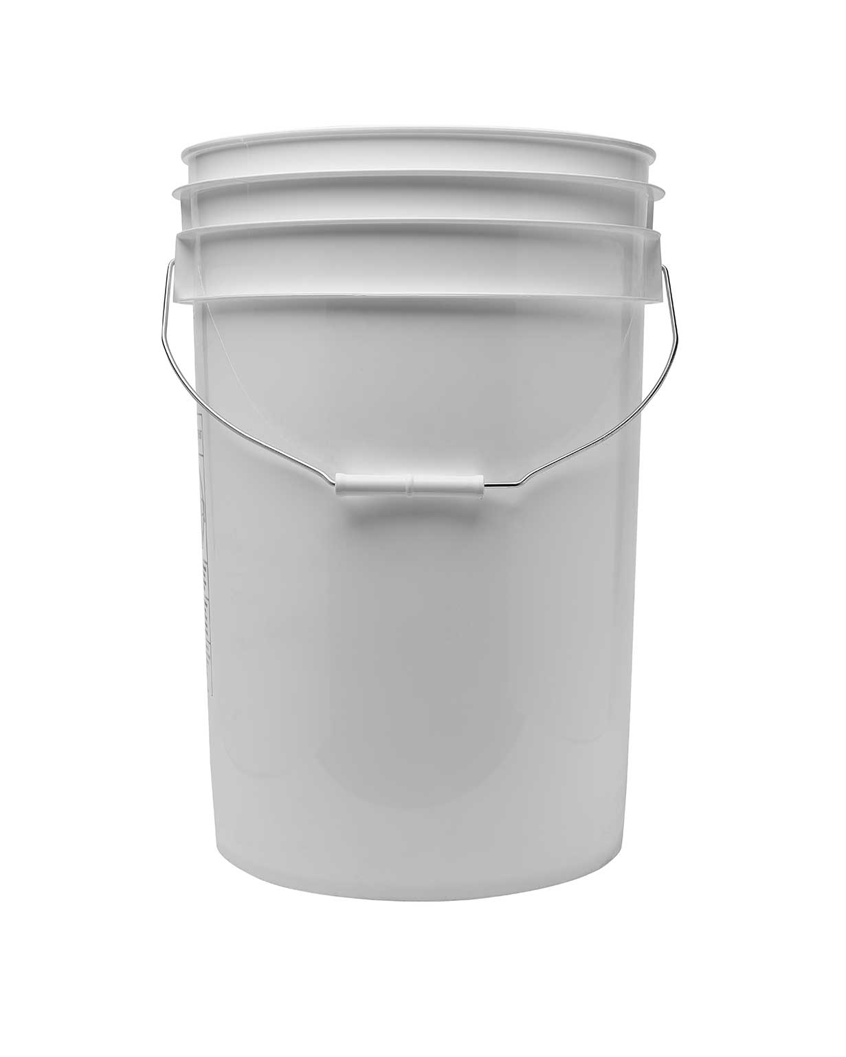 6 gal hdpe white 75mil round open head pail