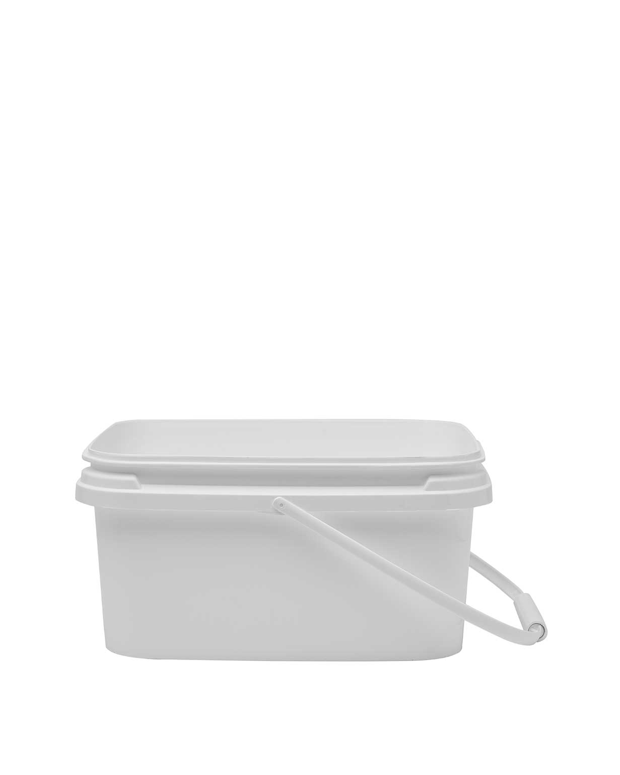 4.25 gl hdpe white 65mil rectangular ez open head pail