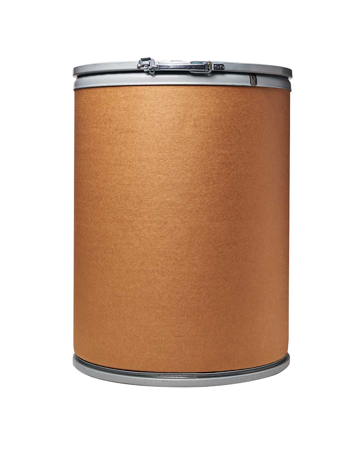 28 gl fiber brown kraft lever lock metal cover drum