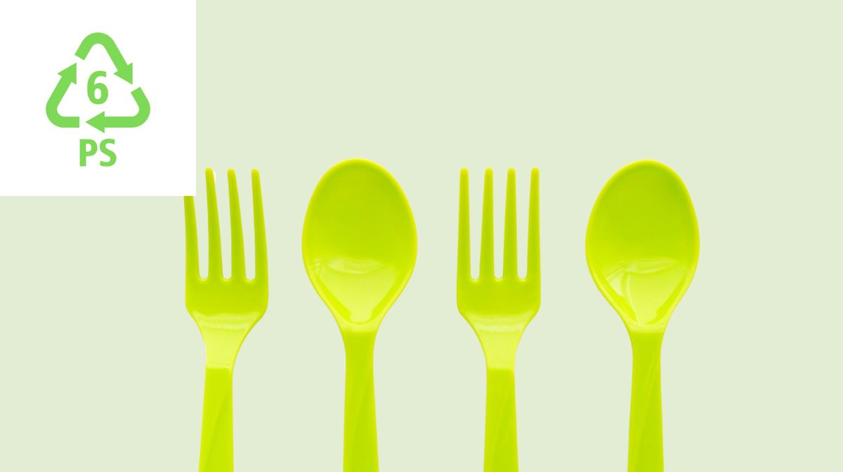 Polystyrene plastic silverware