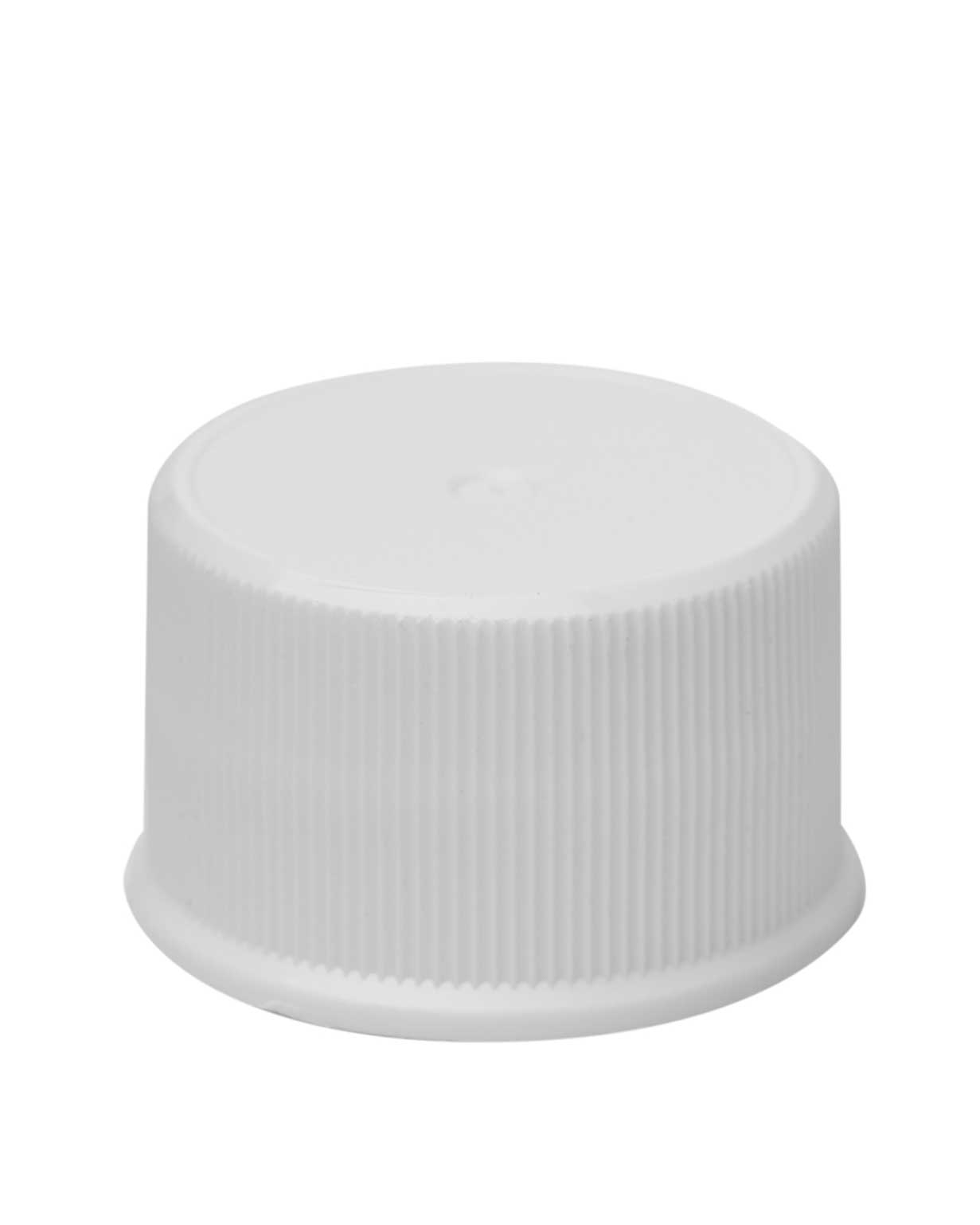 24-410 pp white ribbed continuous thread closure