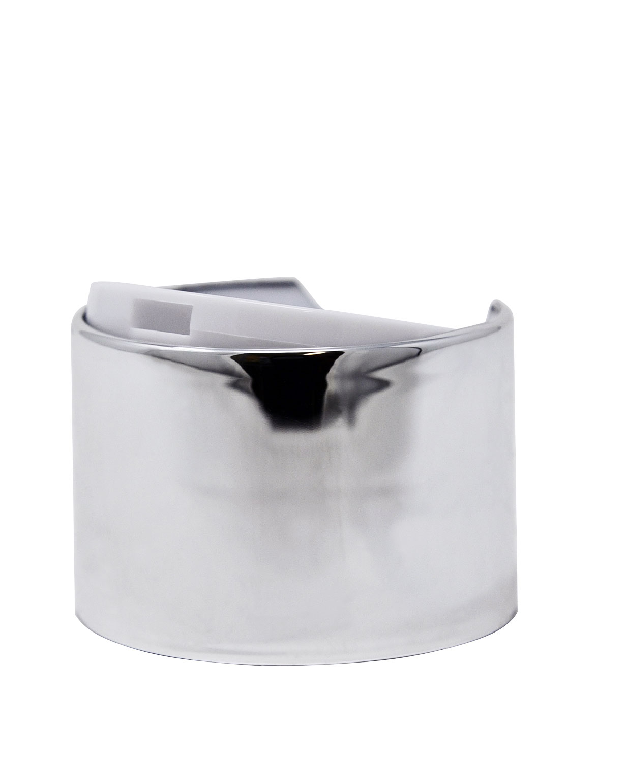 24-410 silver white pp dispensing disc top cap closure