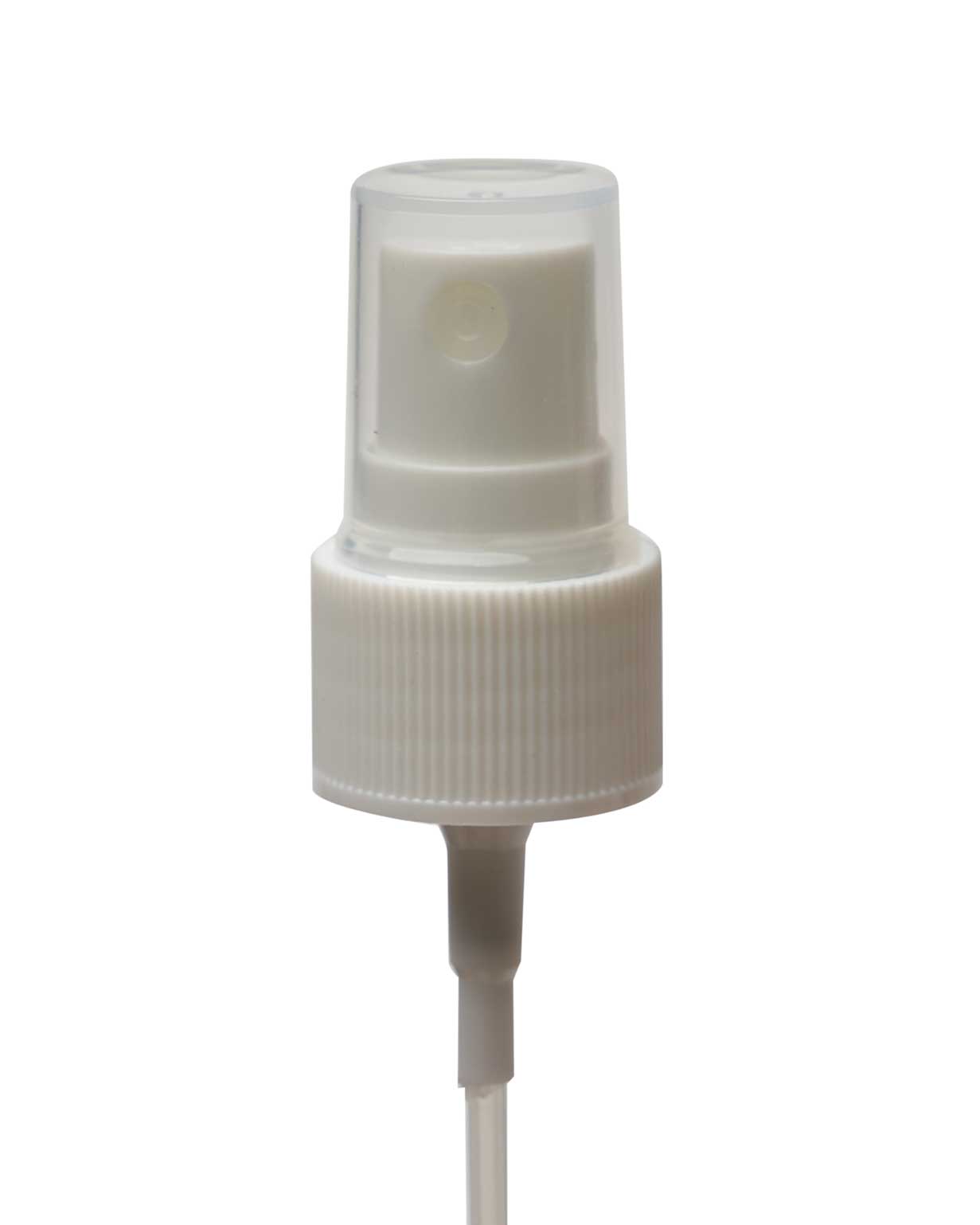 24-410 pp white fine mist sprayer ribbed dispensing closure