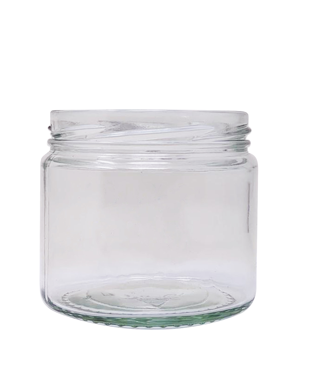 #97300: 12oz 82-2040 Flint Clear Glass Wide Mouth Jar