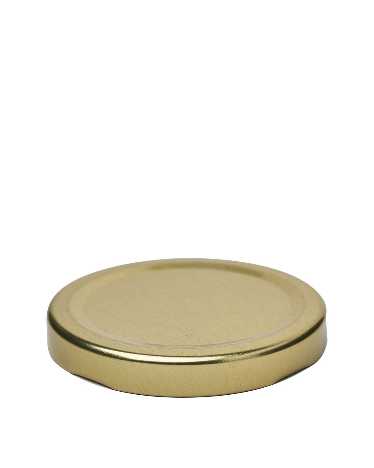 58mm metal gold no button lug closure