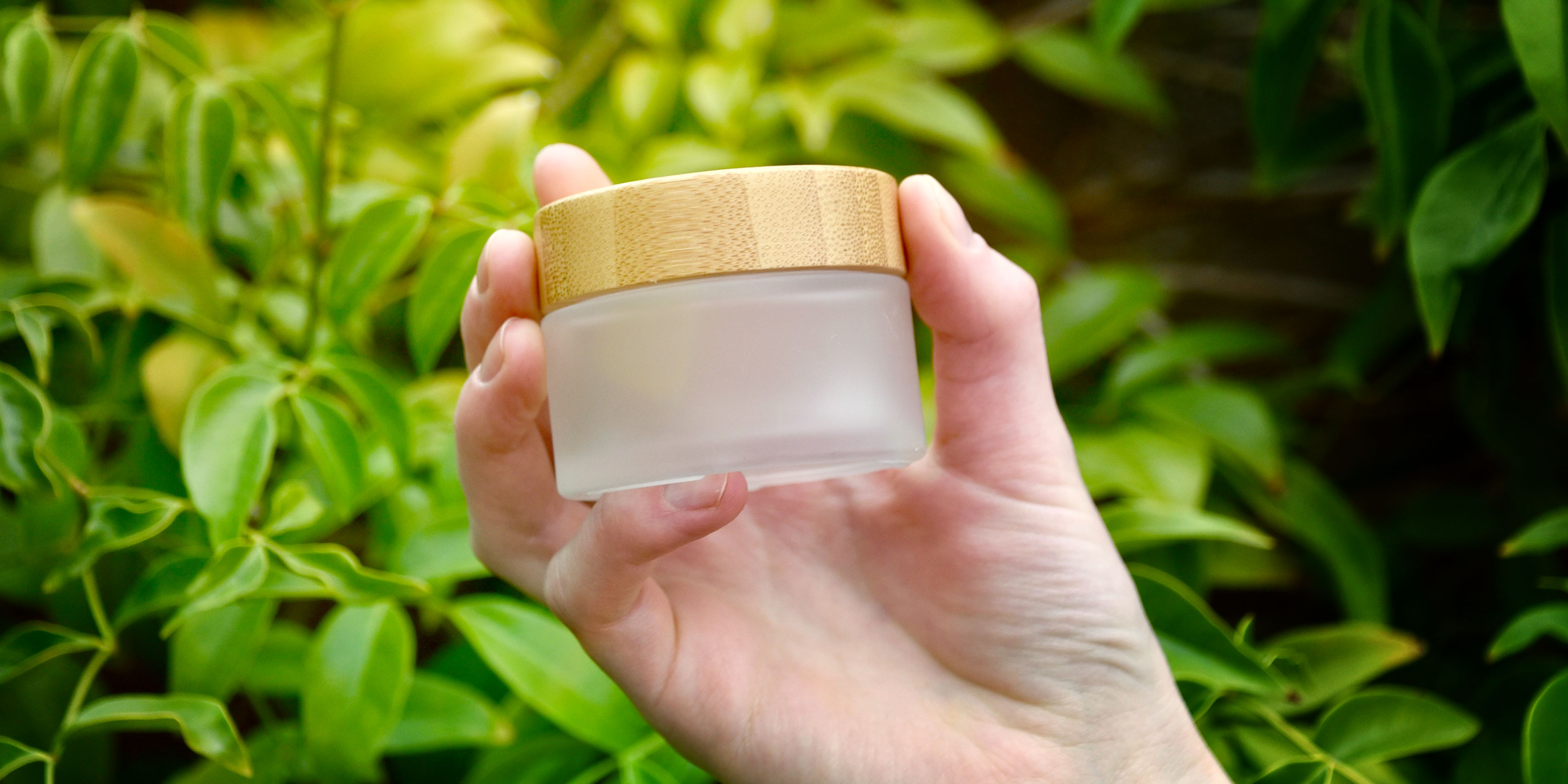 Hand with Jar and Greenery