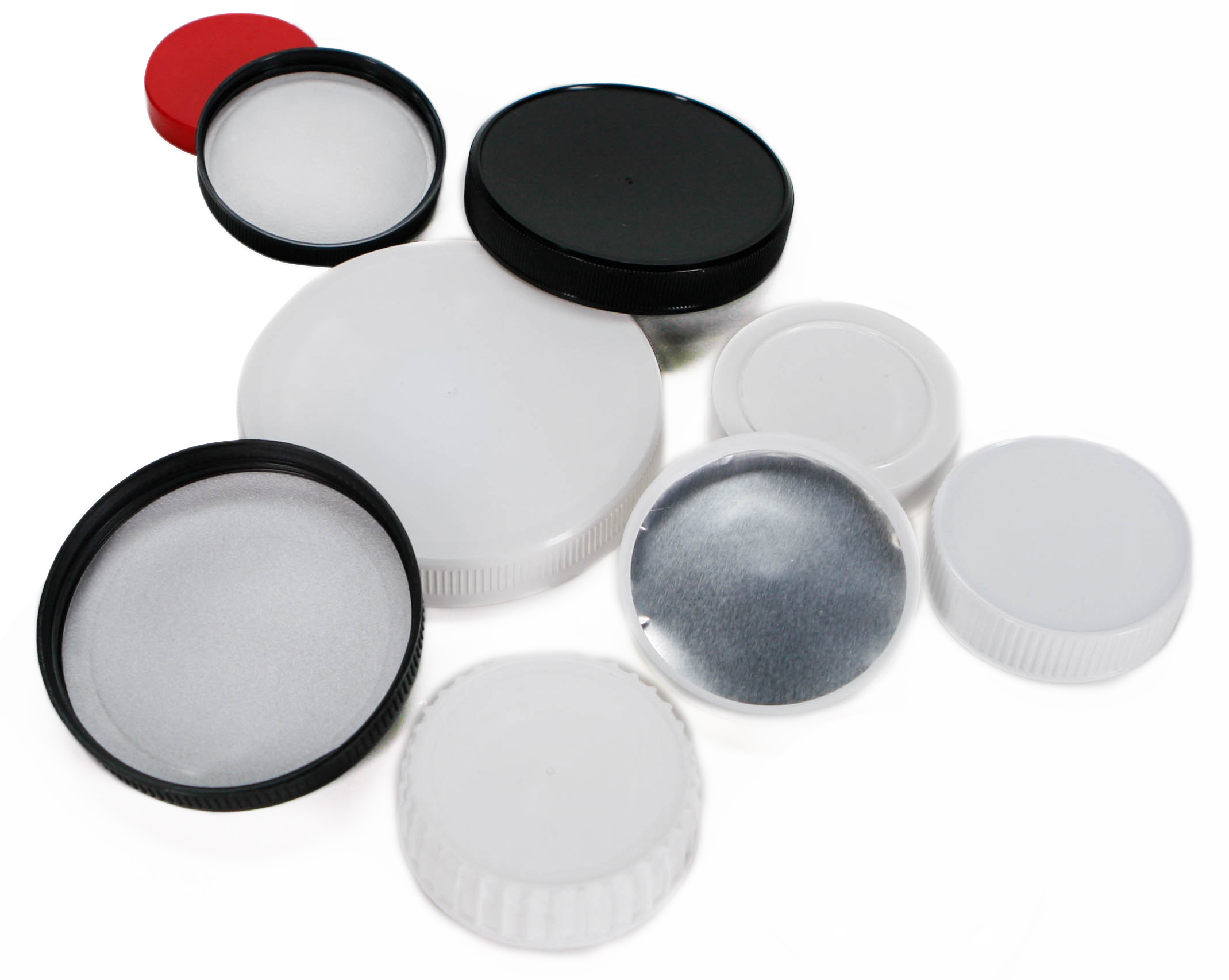 Assortment of plastic closures