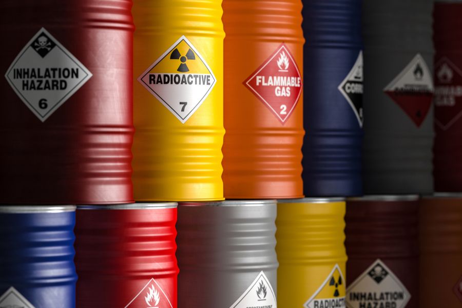 hazardous materials in plastic drums