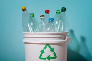 plastic bottles to be recycled and used as PCR materials