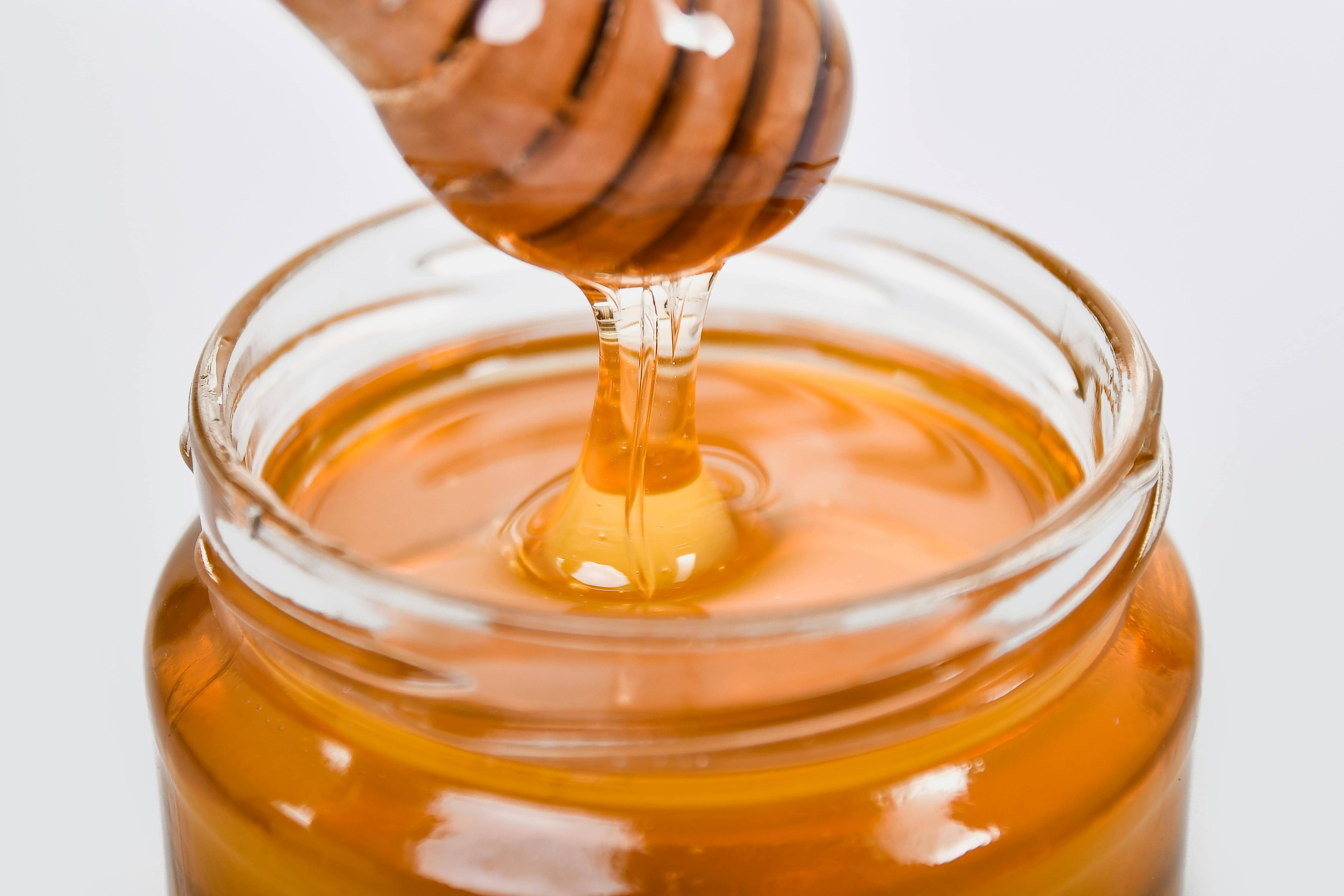 honey packaged in glass jar