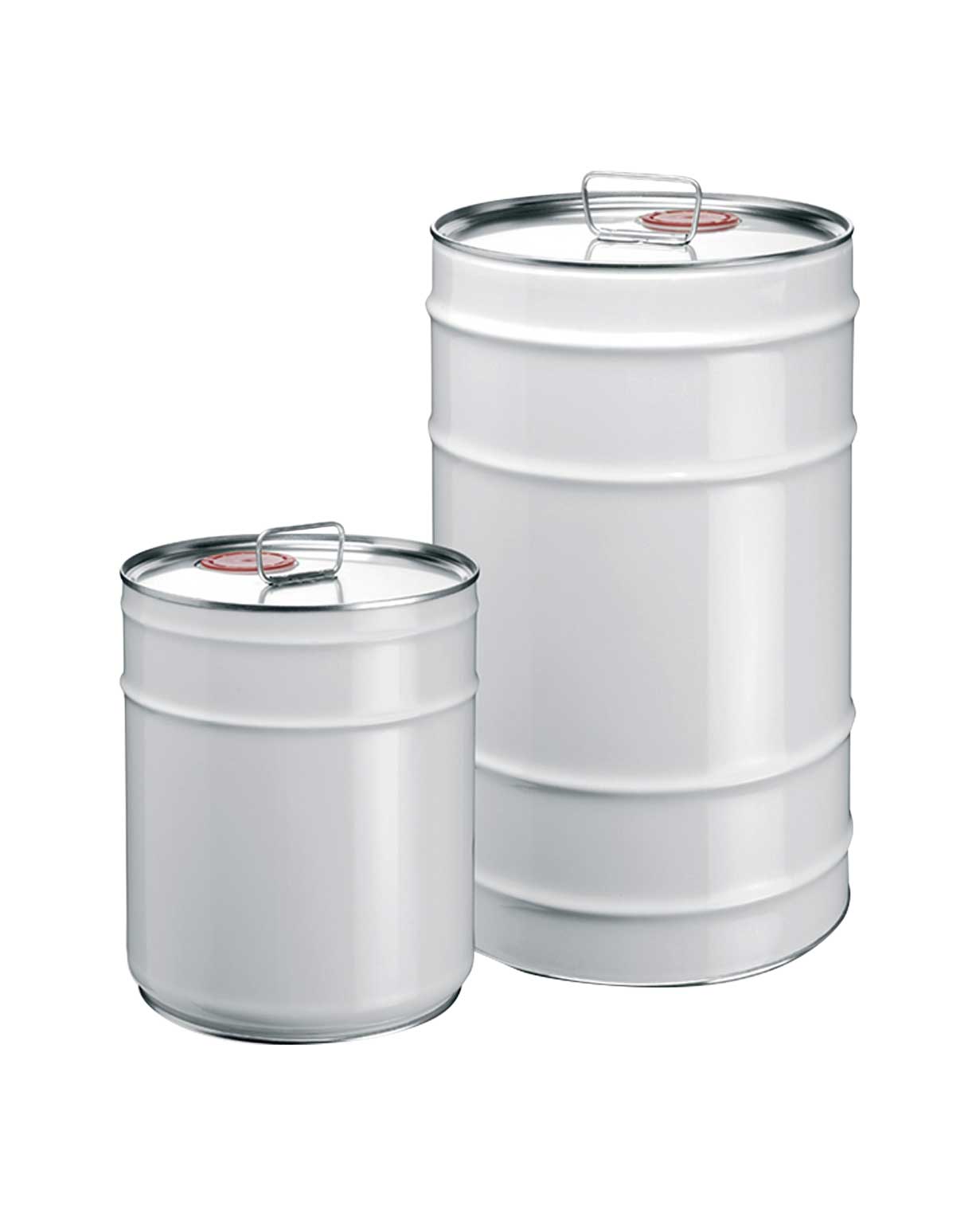 6.5 ltr - 27 ltr Silver Cylindrical Cans