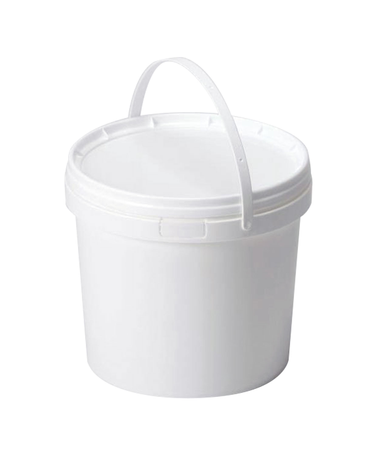 5.7 liter hdpe white 208,4-184,3mm x 193,7mm round open head UN pail