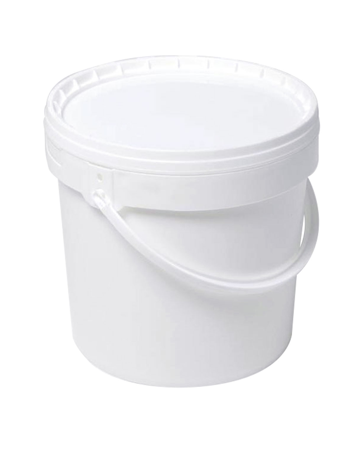 6.35 liter hdpe white 208,4x191,9mm x 210,5mm round open head pail