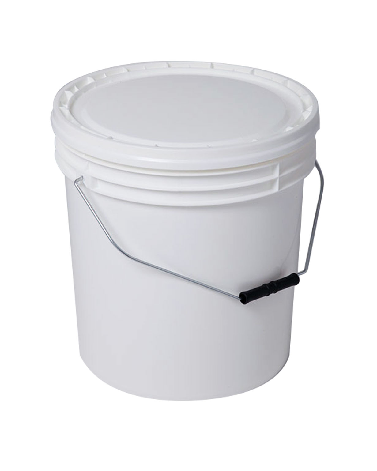 18.8 liter hdpe white 293,6-260,8mm x 322,6mm round open head pail