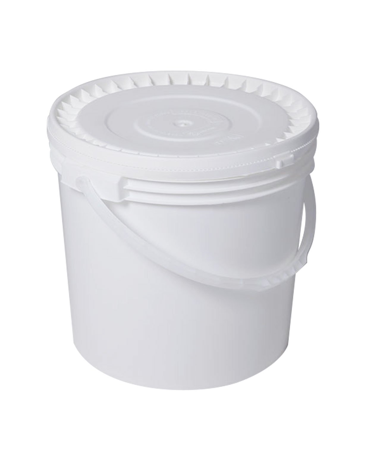 27 liter hdpe white 341-310mmx338mm round open head UN pail