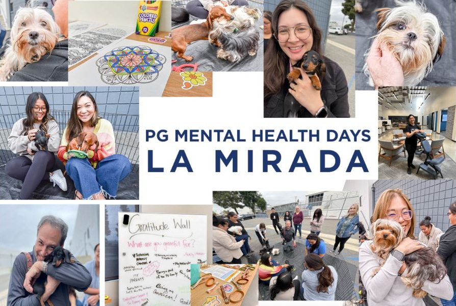 Paramount Global hosts puppy playtime therapy, a gratitude wall, and mindfulness activities and swag for Mental Health Days in 2024