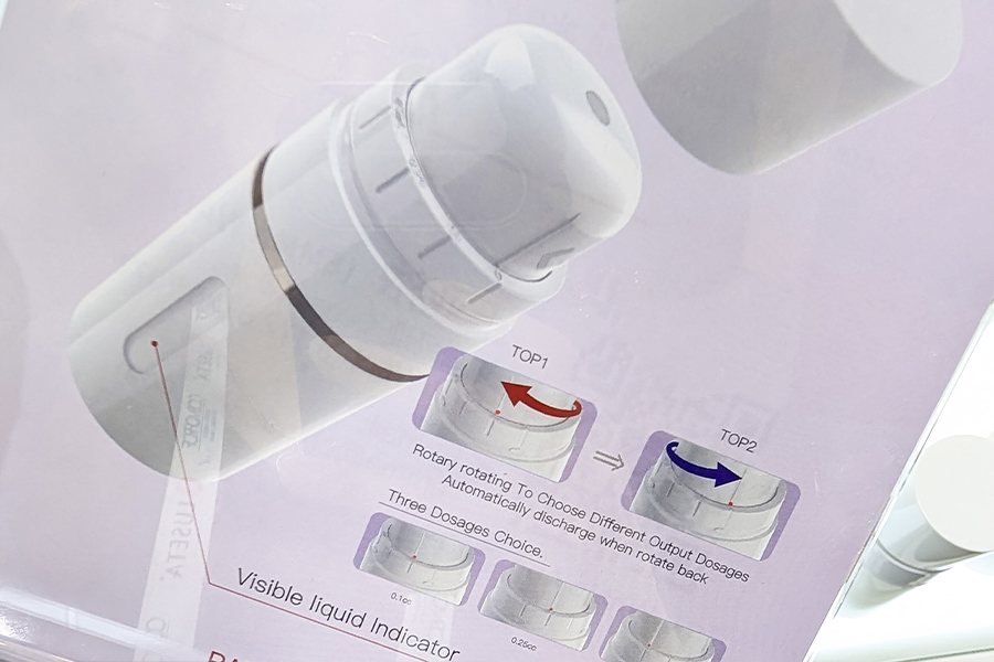smart packaging with multi-dose dispensing seen at Cosmoprof 2025
