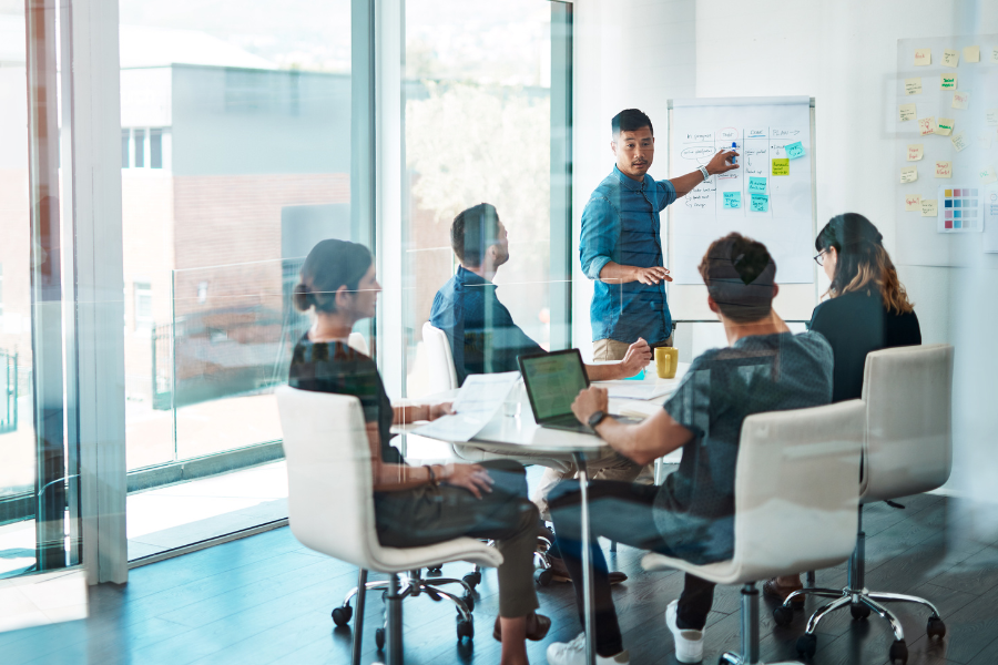sourcing team developing strategy