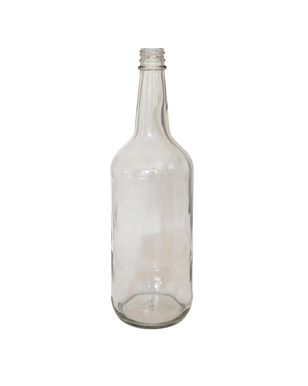 1ltr 28-350 Flint Glass Spirit Round Bottle