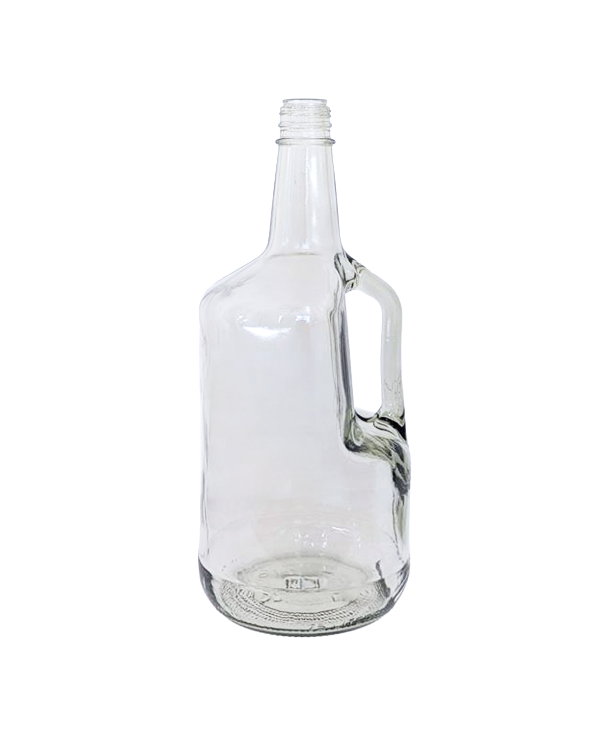 1.75ltr 33-360 Flint Glass Spirit Round Bottle with Handle