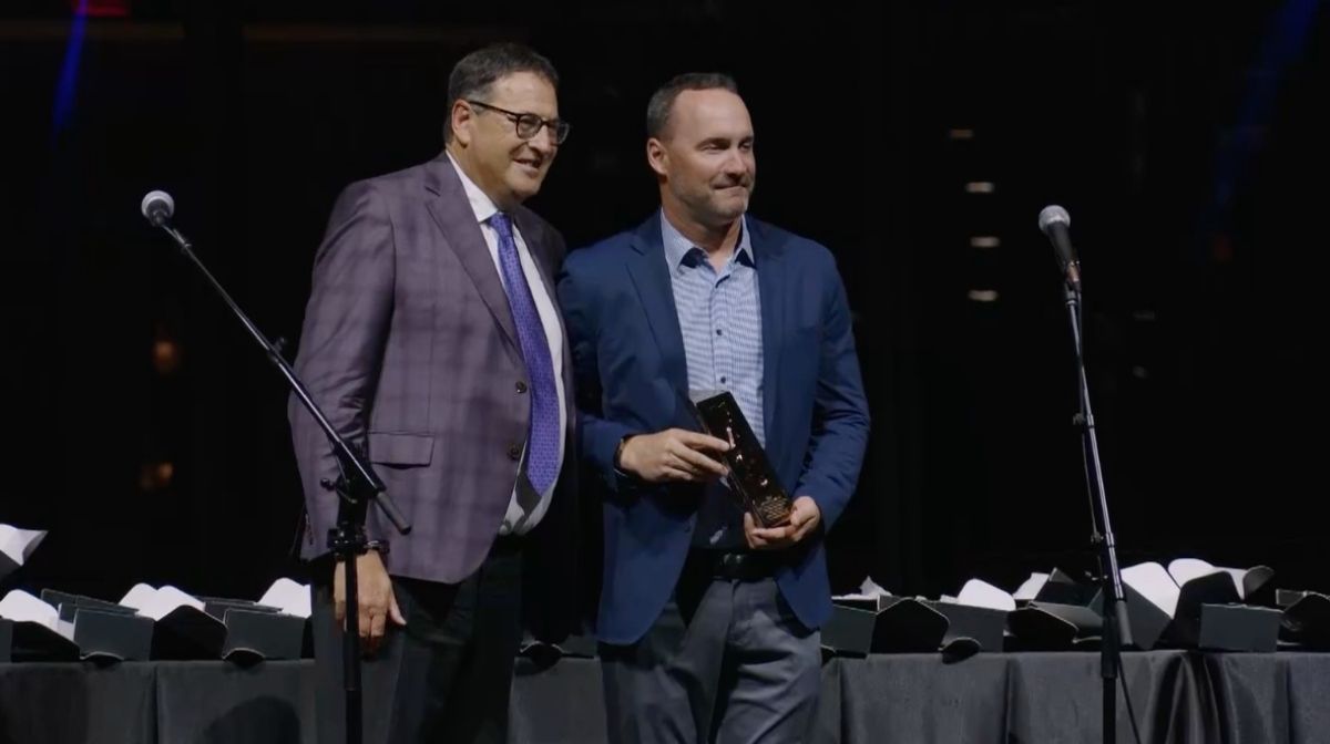 Paramount Global VP of Sales & Marketing, Brian Cole, accepts 2026 NACD Packaging Award