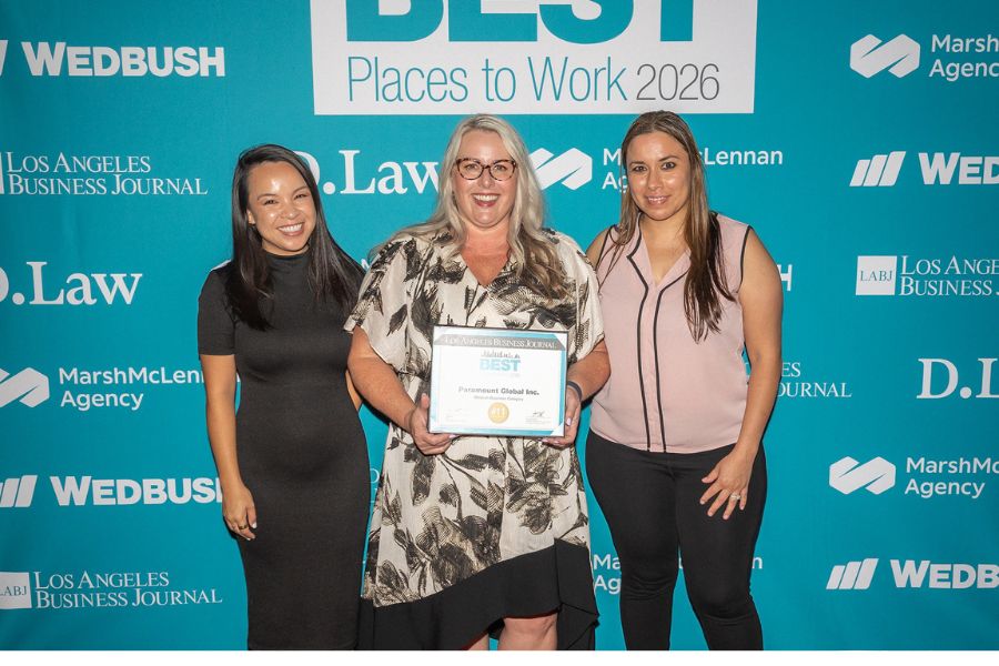 Paramount Global team with 2026 Best Places To Work Award.