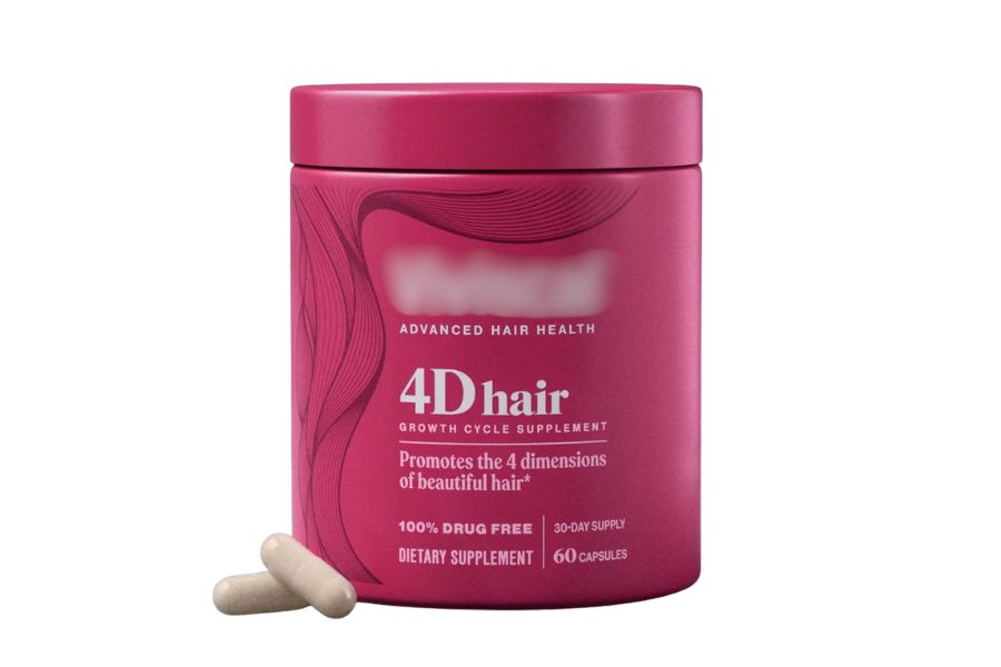 Paramount Global color-matched a glass jar to a plastic cap for a global personal care brand's premium hair growth supplement